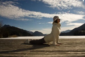 Yoga im Freien - Winteryoga - Sonja Schett